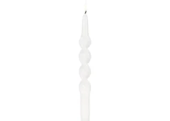 Twist Taper Candles Set White