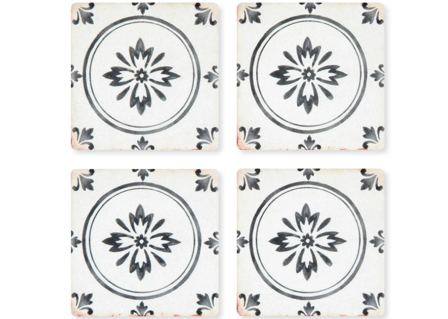 Vintage Tile Coaster Set