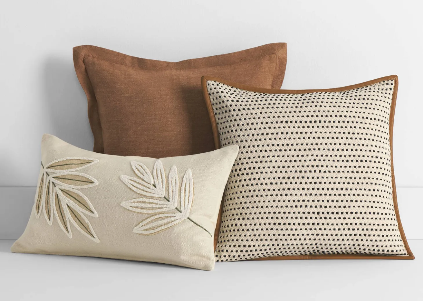 Warm Botanical Pillow Set