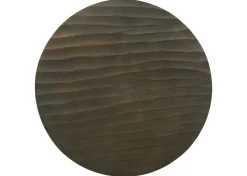 Yasmine Recycled Metal Accent Table -Umber